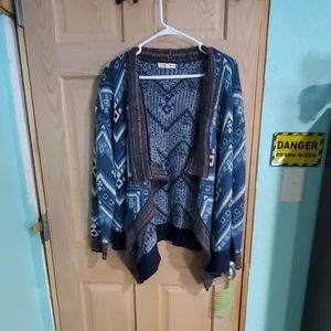 Blue cardigan
